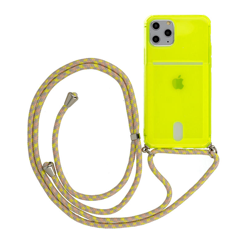 Strap Fluo Cord Case με Κορδόνι Back Cover (iPhone 8 Plus / 7 Plus) lime