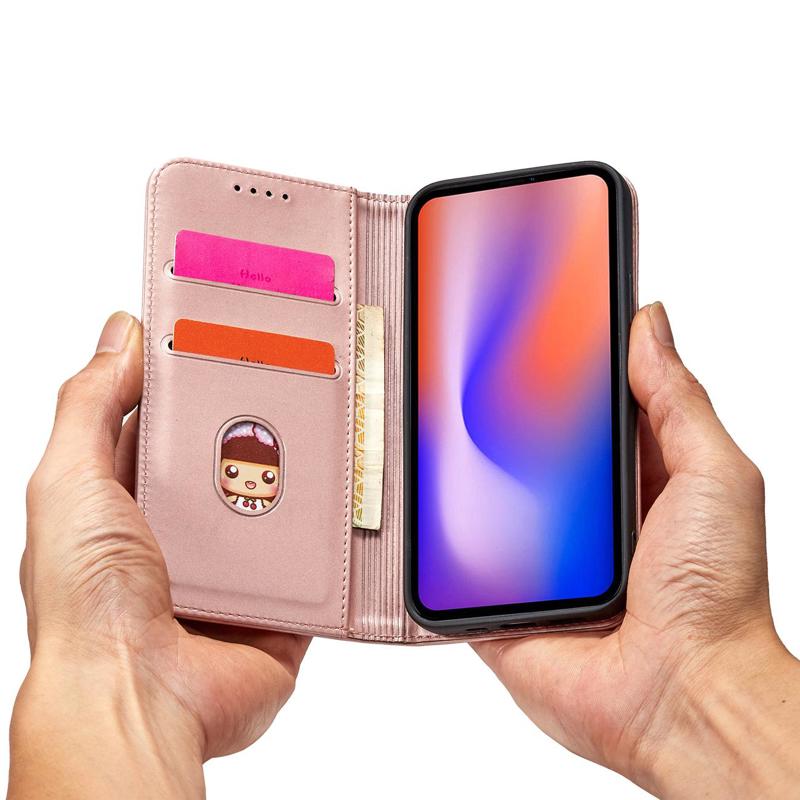 Wallet Card Holder Book Case (Samsung Galaxy S22 Ultra) pink