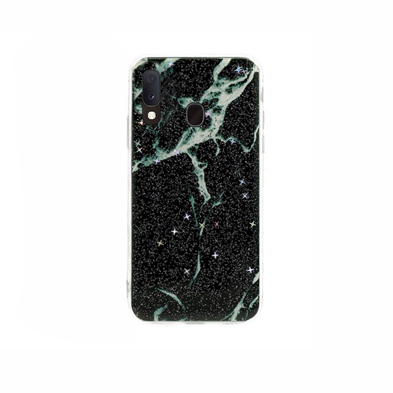 Vennus Marble Stone Case Design 7 (Samsung Galaxy A40) black