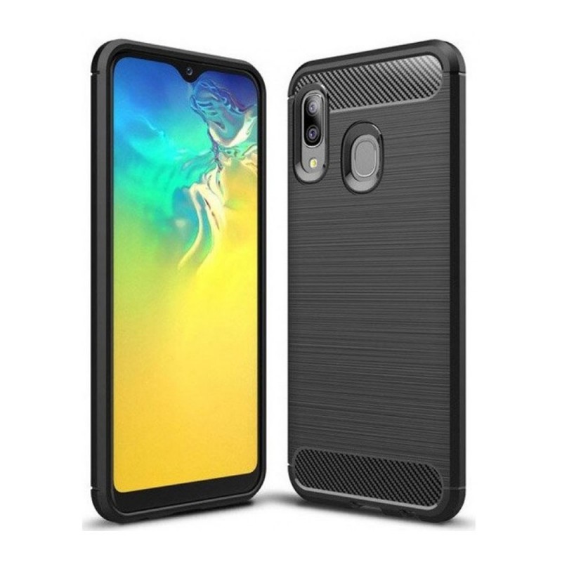 Carbon Case Back Cover (Samsung Galaxy A20e) black