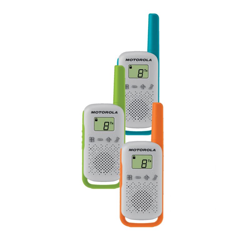Motorola Talkabout T42 Ασύρματο Walkie Talkie PMR Σετ 3τμχ (Blue,Green,Orange)