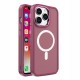 Color Matte Magnetic MagSafe Back Cover Case (iPhone 15 Pro) burgundy