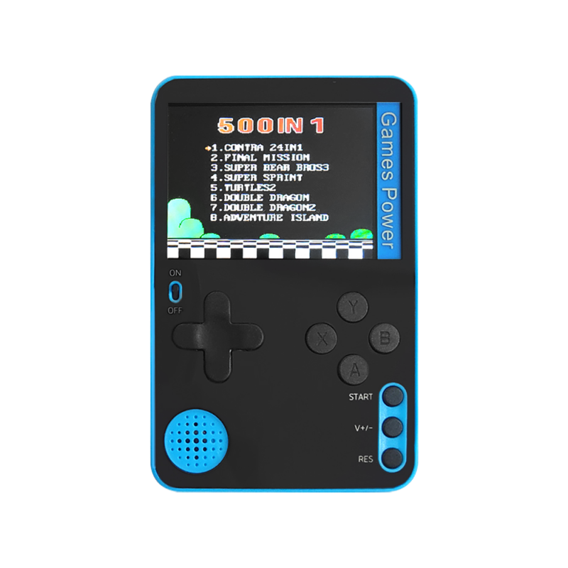 Portable Retro Gaming Console K10 2.4" 500 Built-in Games (blue)