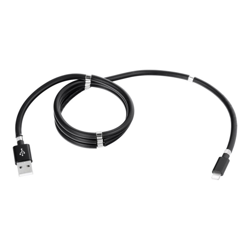 Magnetic Cable Lightning 2,4A C683 (black) 1m