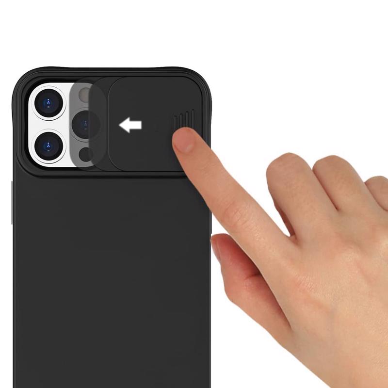 Nexeri Cam Slider Case Back Cover (iPhone 12 Mini) black