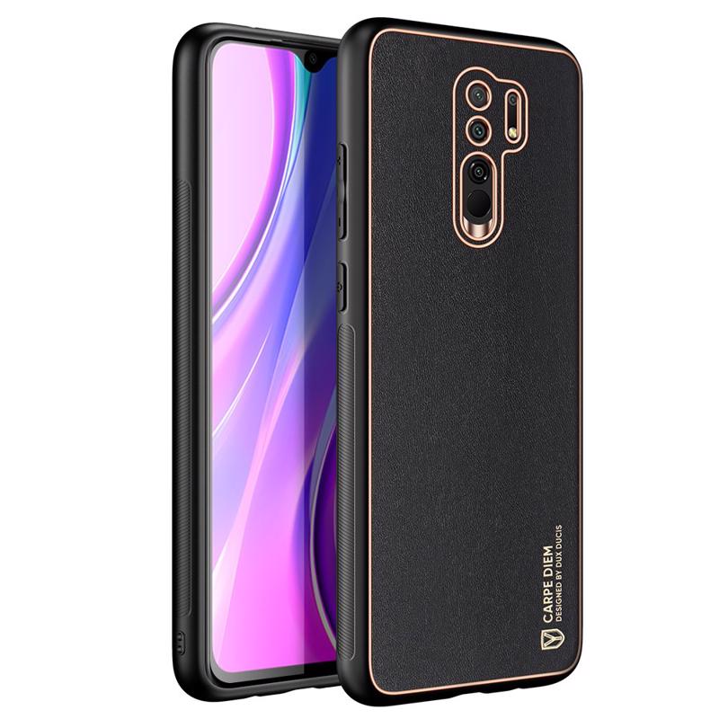 DUX DUCIS Yolo Elegant Leather Back Cover (Xiaomi Redmi 9) black