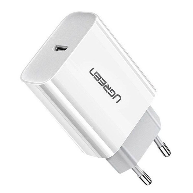 Ugreen Wall Charger Type-C 20W 3A PD 3.0 QC 4.0+ (60450) white