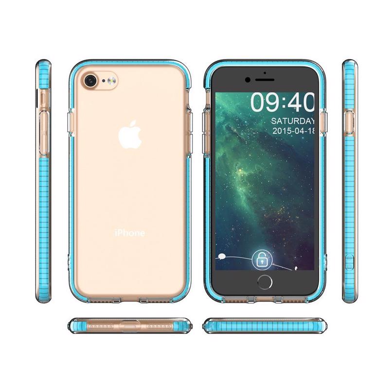 Spring Gel Case Back Cover (iPhone SE 2 / 8 / 7) light-blue