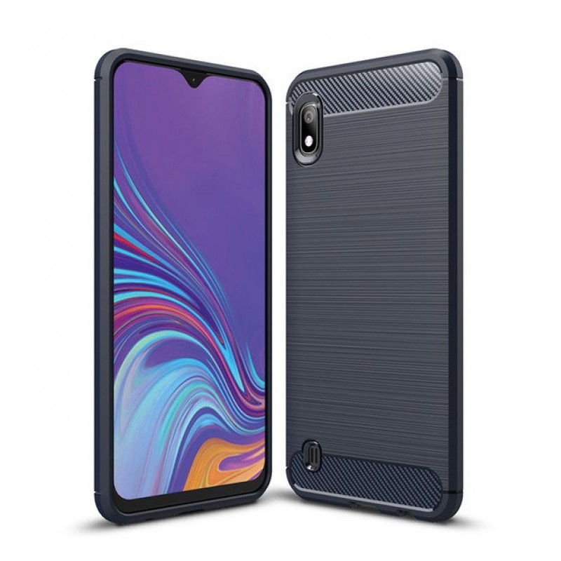 Carbon Case Back Cover (Huawei Y5 2019) blue