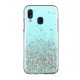 Star Glitter Shining Armor Back Cover (Samsung Galaxy A40) blue