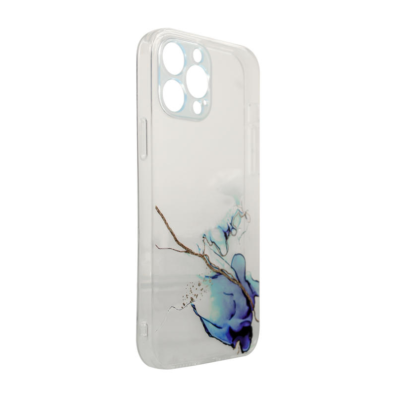 Marble Gel Design Case (iPhone 13 Pro Max) blue