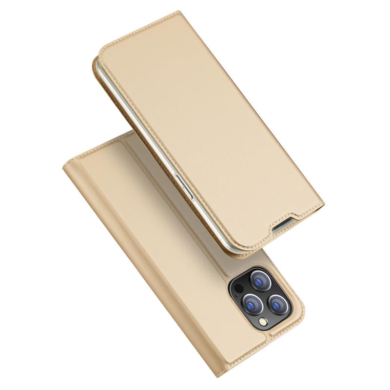 DUX DUCIS Skin Pro Book Cover (iPhone 14 Pro Max) gold