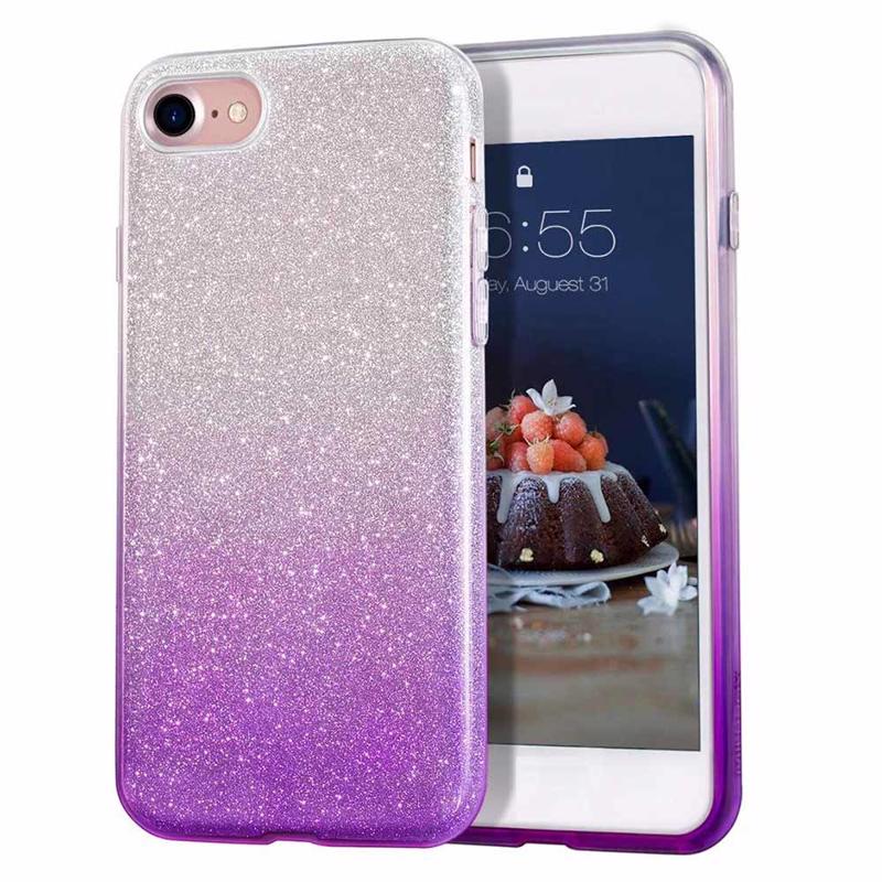 Glitter Shine Case Back Cover (Samsung Galaxy A20e) purple