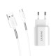 Dudao Wall Charger Dual 5V/2.4A + Type-C Cable (A2EU-T) white