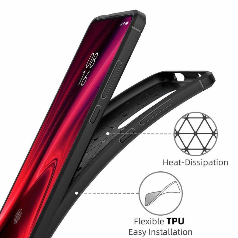 Carbon Case Back Cover (Huawei P30) black