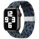 Strap Fabric Band Υφασμάτινο Λουράκι (Apple Watch 2/3/4/5/6/7/SE) (38/40/41mm) blue-green