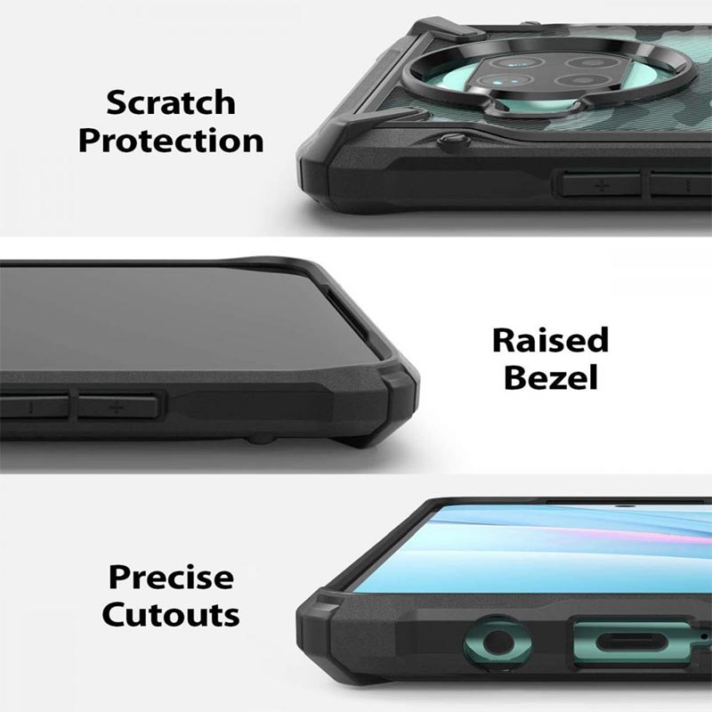 Ringke Fusion-X Back Case (Xiaomi Mi 10T Lite) camo black (XDXI0020)