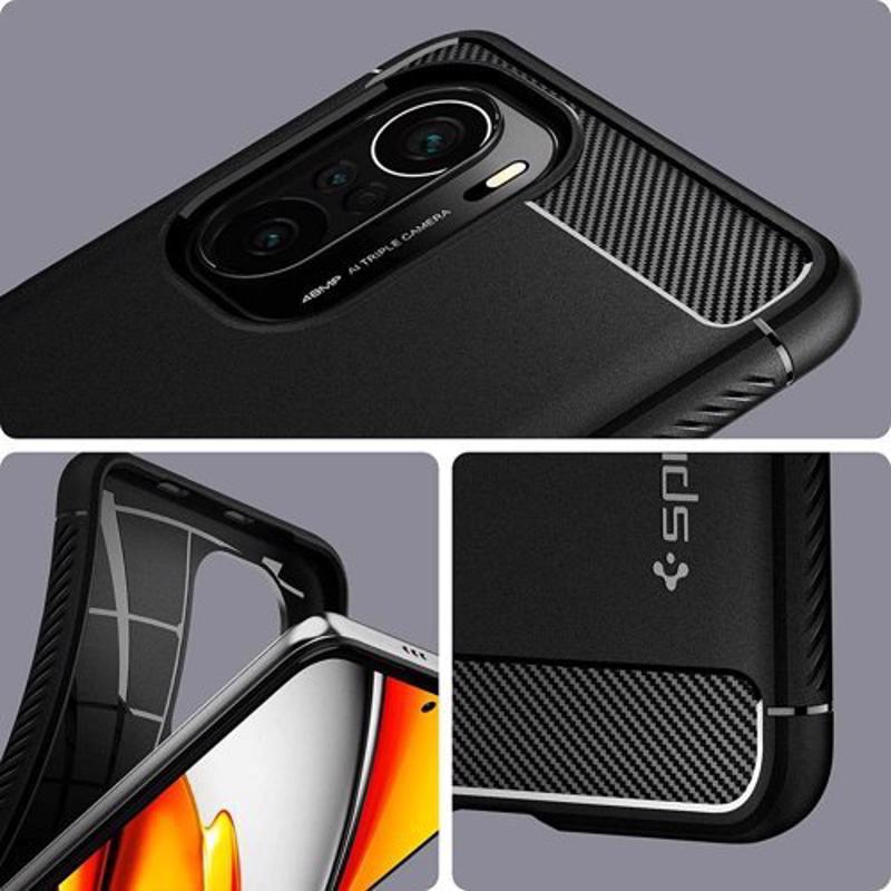 Spigen® Rugged Armor™ ACS03006 Case (Xiaomi Poco F3 / Mi 11i) matte black