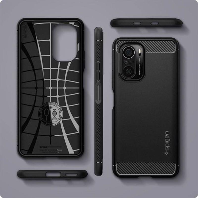 Spigen® Rugged Armor™ ACS03006 Case (Xiaomi Poco F3 / Mi 11i) matte black