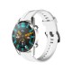 Strap One Line Λουράκι Σιλικόνης 22mm (Huawei Watch GT 2 / GT 2 Pro) white