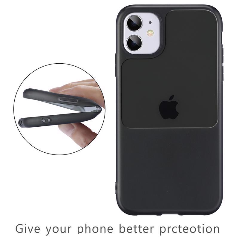 Protect Window Case Back Cover (iPhone 12 / 12 Pro) black