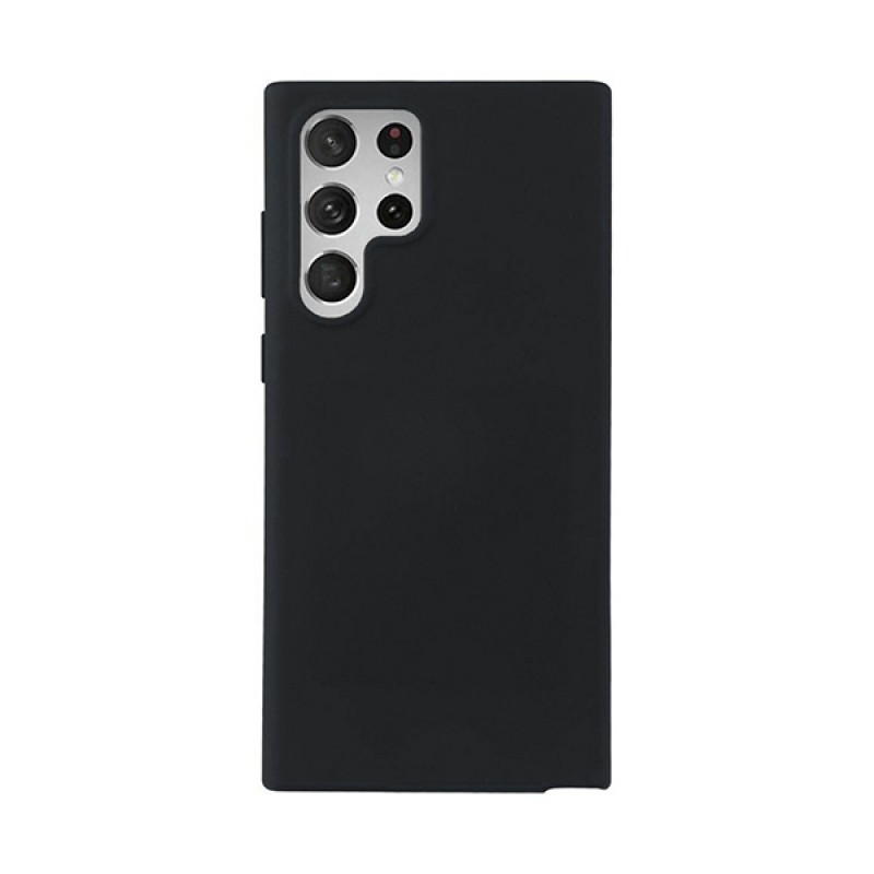 Soft Matt Case Back Cover (Samsung Galaxy S22 Ultra) black