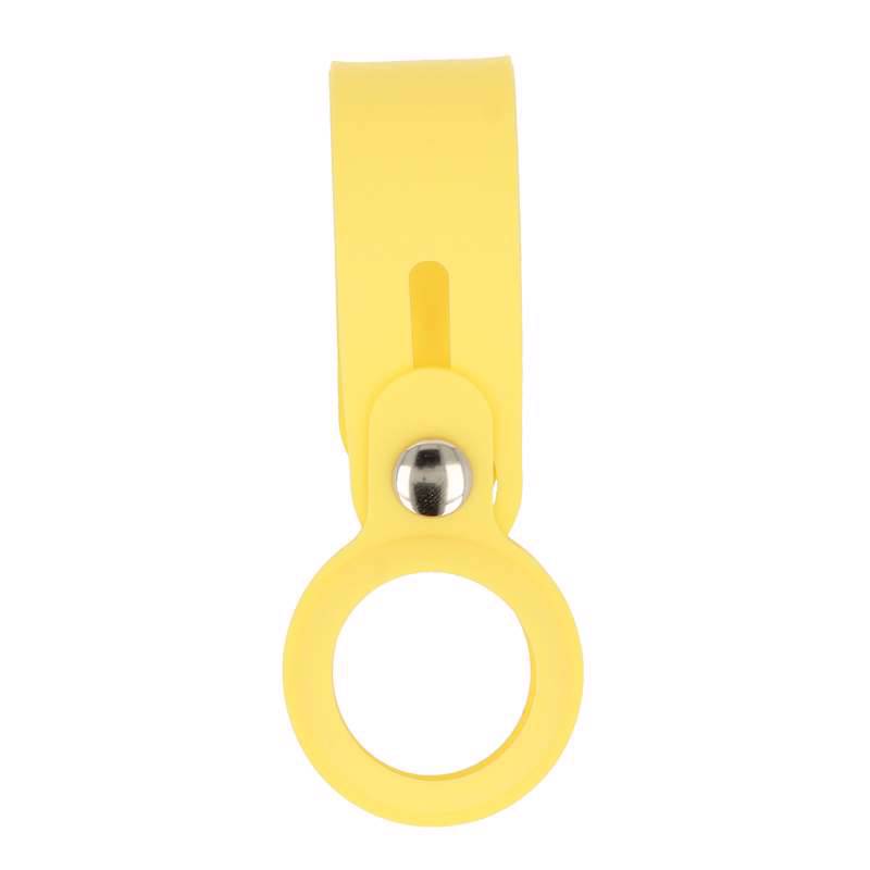 Silicone Slide Keychain Loop Case (Apple Airtag) yellow