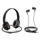 Ακουστικό Headphones Hoco Enlighten W24 + Handsfree (red)