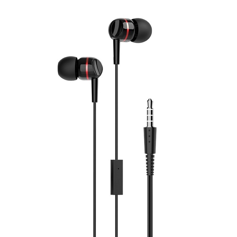 Ακουστικό Headphones Hoco Enlighten W24 + Handsfree (red)