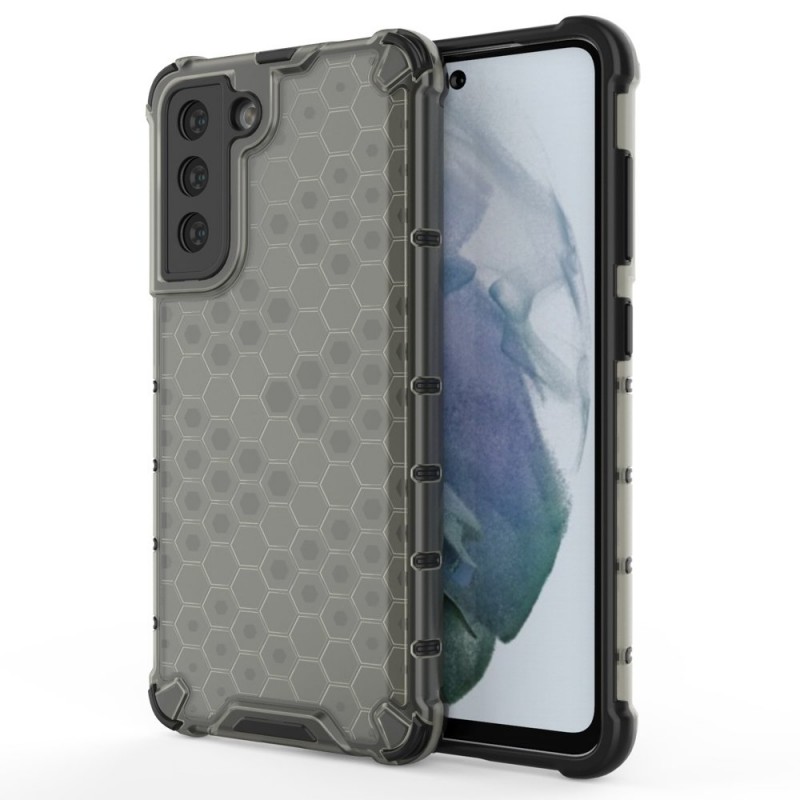 Honeycomb Armor Shell Case (Samsung Galaxy S21 FE) black