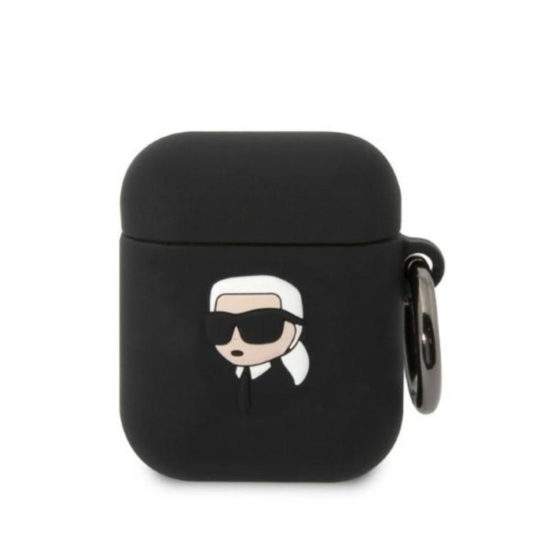 Karl Lagerfeld® 3D NFT Karl Silicone Case (Apple Airpods 1 / 2) black