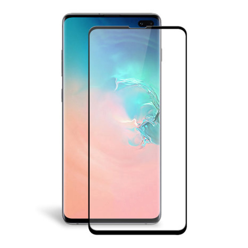 Tempered Glass 5D Full Glue And Coveraged (Samsung Galaxy S10 Plus) black