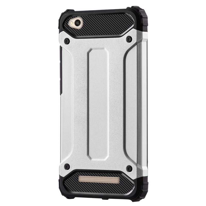 Hybrid Armor Case Rugged Cover (Xiaomi Redmi 4A) silver