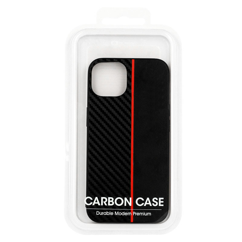 Carbon Leather TPU Case Back Cover (Xiaomi Redmi Note 10 Pro) black-red
