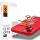 Spigen® Optik.Tr ”Ez Fit” Camera Protector 2-Pack (iPhone 15 / 15 Plus / 14 / 14 Plus) red