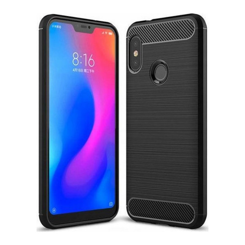 Carbon Case Back Cover (Xiaomi Mi A2 Lite) black