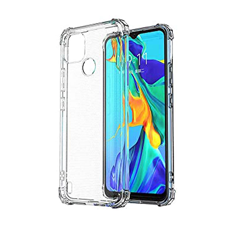 Military Anti-shock Case Back Cover (Realme C21) clear