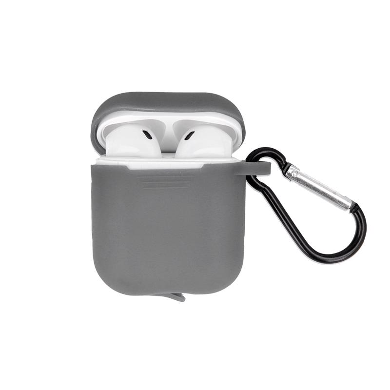 Θήκη σιλικόνης with Hook (Apple AirPods) grey