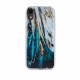 Gold Glam Back Cover Case (iPhone XR) feathers