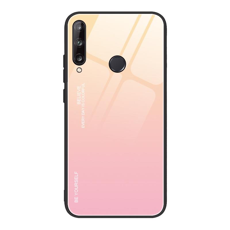 Tempered Glass Case Back Cover (Huawei P40 Lite E) pink