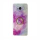 Marble Ring Case Back Cover (Samsung Galaxy S8) purple-blue