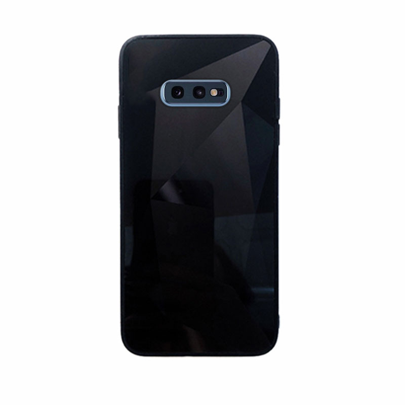 Diamond Mirror Case Back Cover (Samsung Galaxy S10e) black