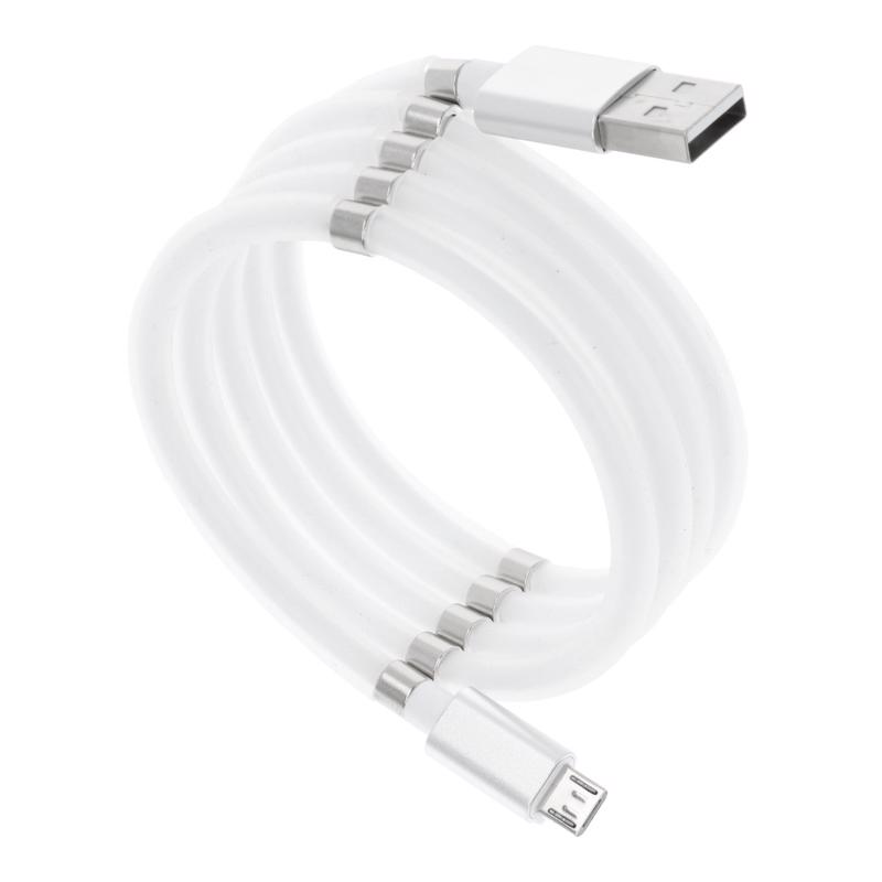 Magnetic Cable Micro Usb 2,4A C689 (white) 1m