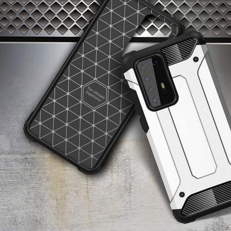 Hybrid Armor Case Rugged Cover (Samsung Galaxy A02s) silver