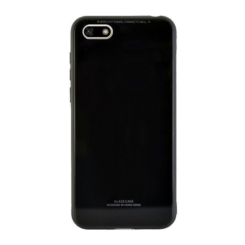 Tempered Glass Case Back Cover (Huawei Y5 2018) black