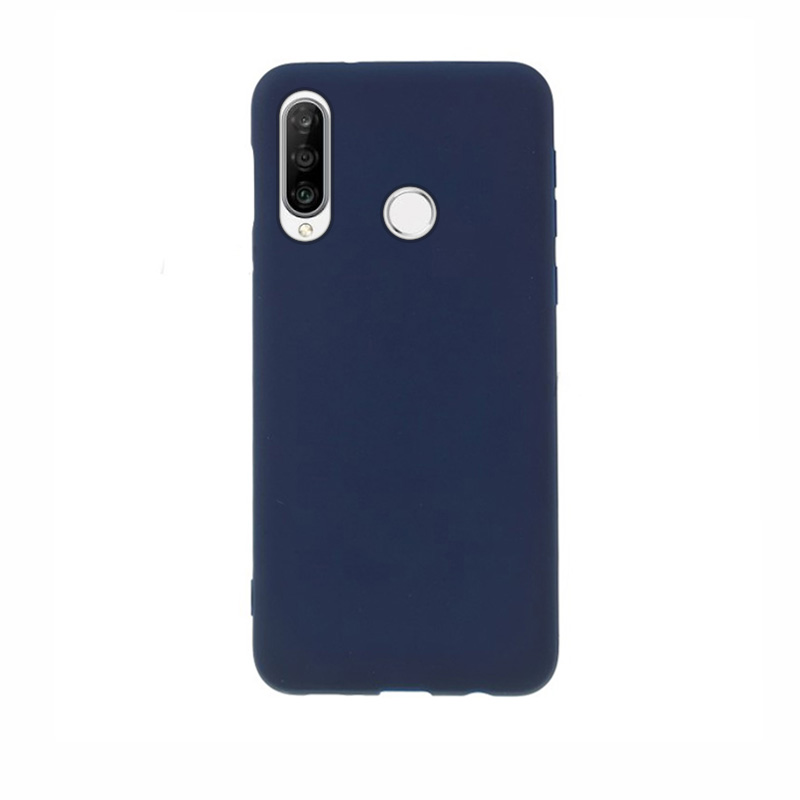 Soft Matt Case Back Cover (Huawei P30 Lite) dark-blue