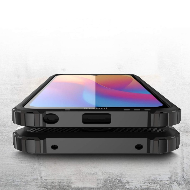 Hybrid Armor Case Rugged Cover (Xiaomi Redmi 8) black