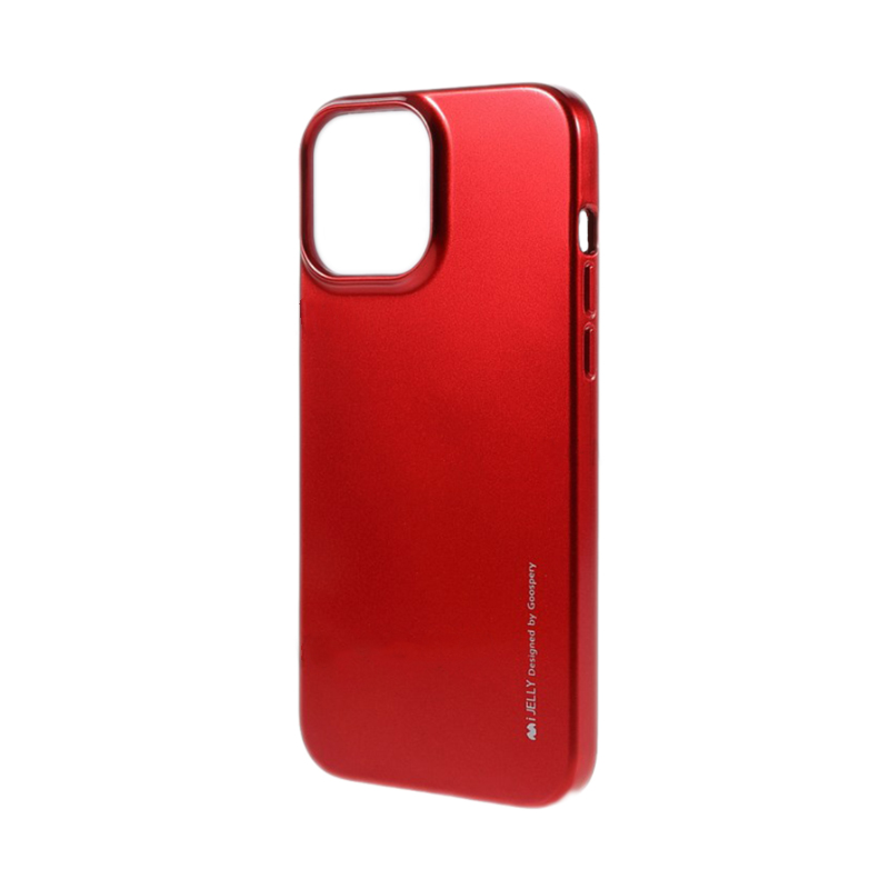 Goospery i-Jelly Case Back Cover (iPhone 13 Pro Max) red