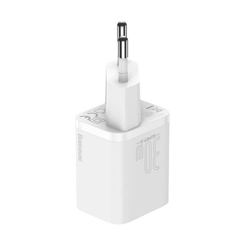 Baseus Super Si 1C Wall Charger Type-C 30W PD QC (CCSUP-J02) white