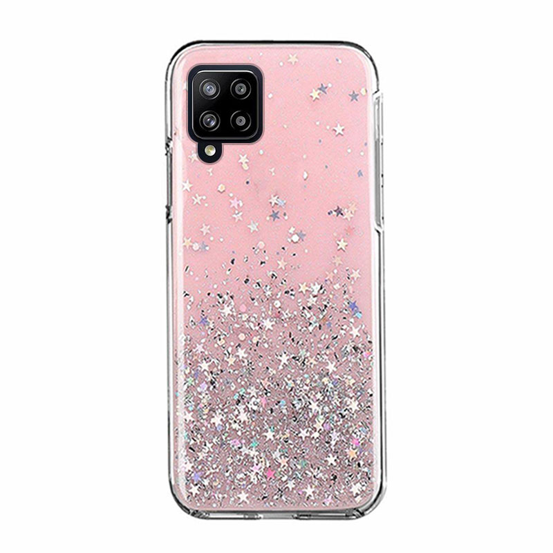 Star Glitter Shining Armor Back Cover (Samsung Galaxy A22 4G) pink